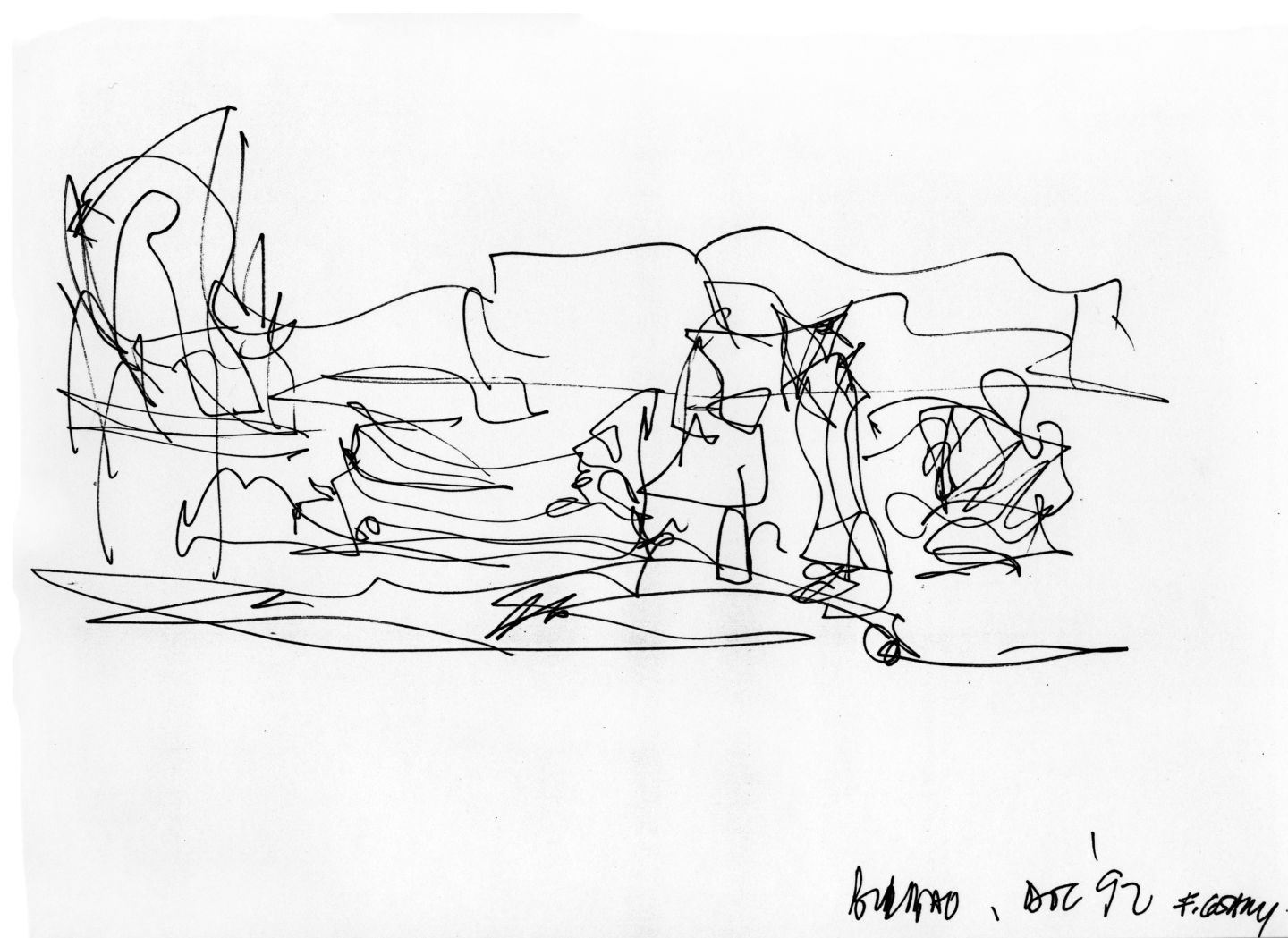 frank gehry sketch